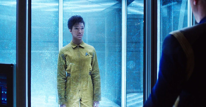 Michael Burnham inside the Spore Drive
