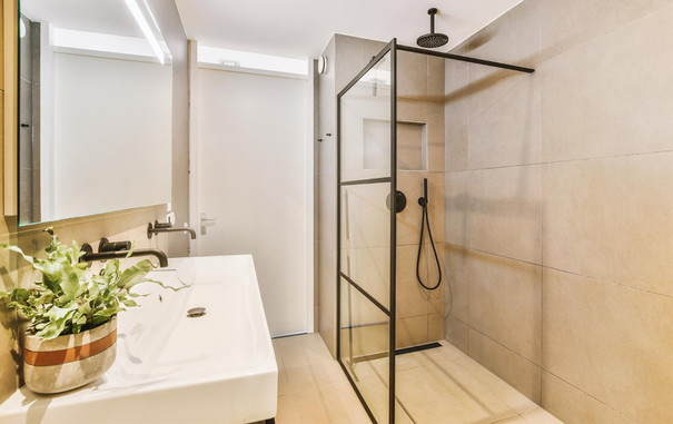 Shower bathroom interior