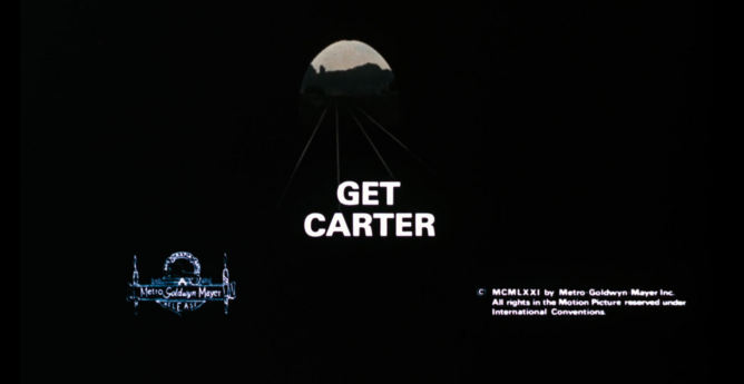 get carter intro on atrain in a tunnel