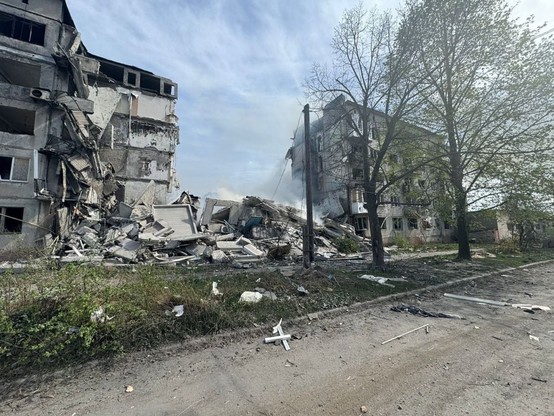 Glide bomb damage in Ukraine, Donetsk region
