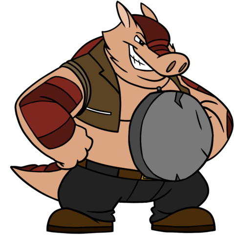 Matt with his shield