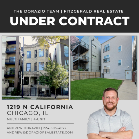 1219 N California, Chicago, IL under contract - Andrew Dorazio, The Dorazio Team at Fitzgerald Real Estate