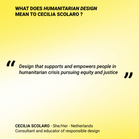 Cecilia scolaro definition of humanitarian design