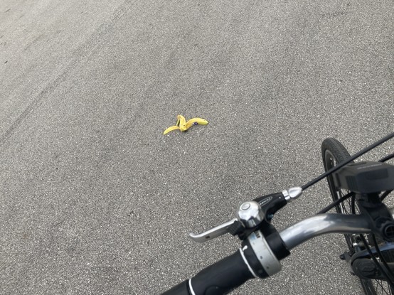 Banana peel in the road… Mario?