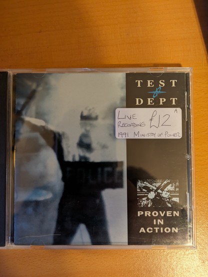 Cd cover for Test Department. 