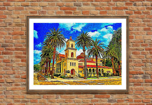 Church wall art painting