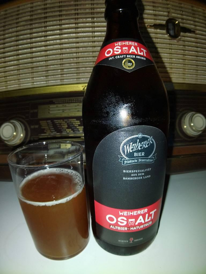 Beer bottle and glass