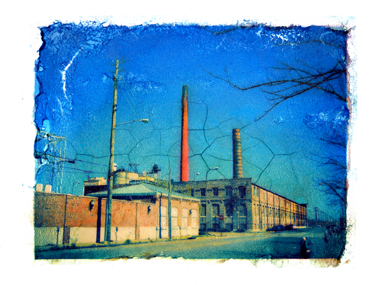 Edited Photograph: Factory (Image Transfer)