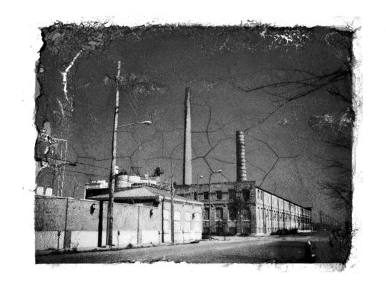 Edited Photograph: Factory (Image Transfer) - Black and White Rendering