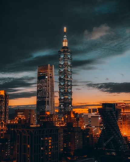 Golden hour in Taipei, Taiwan