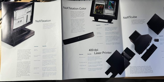 NeXT pamphlet introducing the NeXTstation and NeXTstation Color.