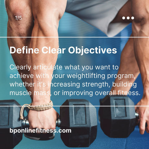 Define clear objectives