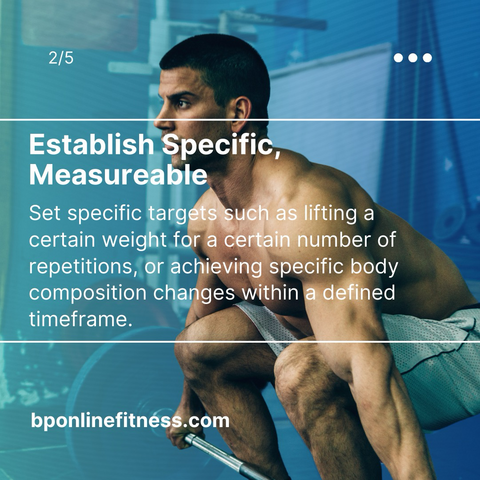Establish Specific, Measurable Goals