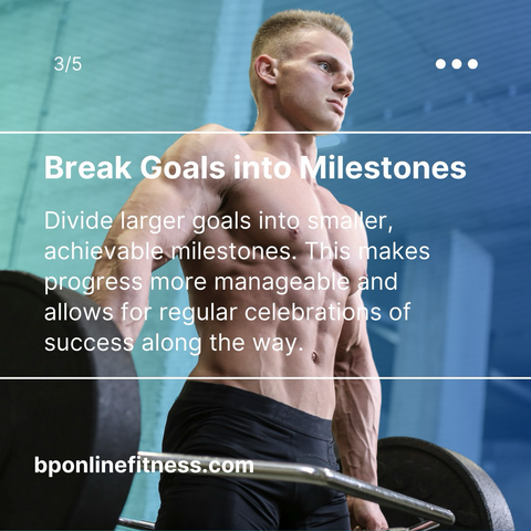 Break Goals into Milestones