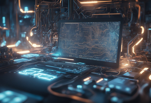 Code on a computer