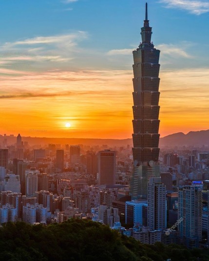 Sunset in Taipei, Taiwan