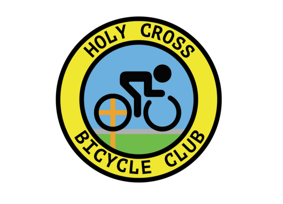 A (fake) logo for the "Holy Cross Bicycle Club"