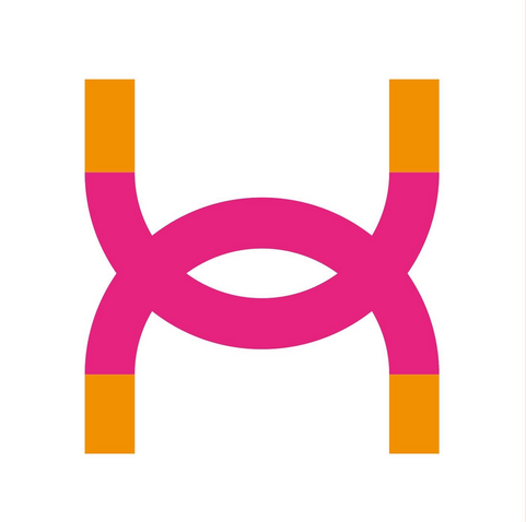 Magnet and orange letter H