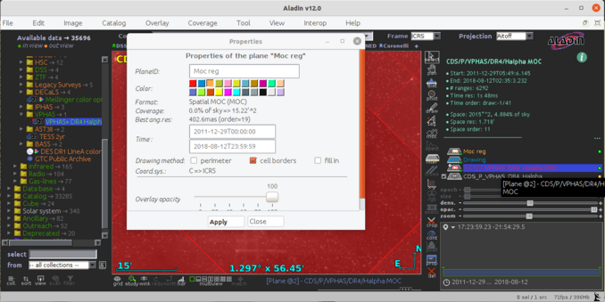 Add time coverage to the MOC created from the phot tool