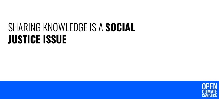 Sharing knowledge is a social justice issue 