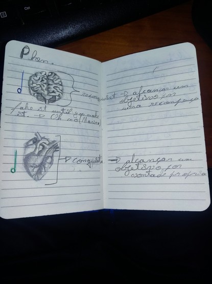 Brain and heart drawing
