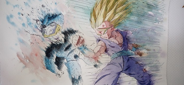 Gohan ssj2 cell dragon ball