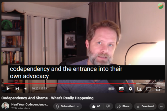 https://www.youtube.com/watch?v=O50eRsw-4gg
Codependency And Shame - What's Really Happening

1,319 views  19 Apr 2024
Codependency And Shame - What's Really Happening

You cannot become free of your codependency until you break free of what I call "Your Root Identity".

Codependency depends on a root identity.

What is a root identity?  It is an identity that you FEEL and experience as utterly true about yourself.

You filter the world through this identity and it controls how you live your life.

Learn what this root identity is and what do to about it so you are free from it.

*** START YOUR WORK

Looking for more guidance, tools, support, in your healing, alignment, and satisfaction?