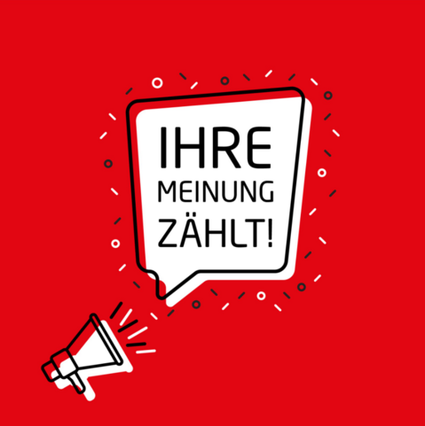 Symbolbild "Ihre Meinung zählt"
