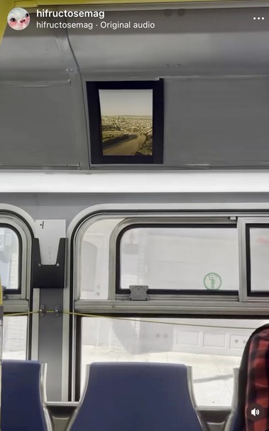 Picture of a photograph left on a San Francisco Muni bus.
