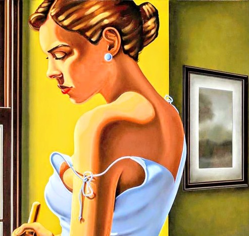 Pretty woman pondering life 