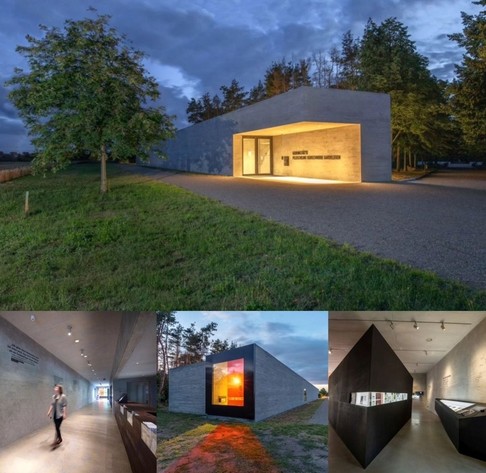 Das Dokumentationszentrum in der Gedenkstätte Feldscheune Isenschnibbe Gardelegen. 📸 Andreas Matthes, KOCMOC.