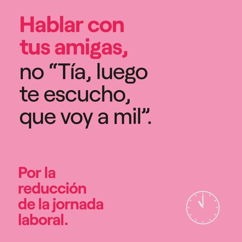 Hablar con tus amigas, no "Tía, luego te escucho que voy a mil".