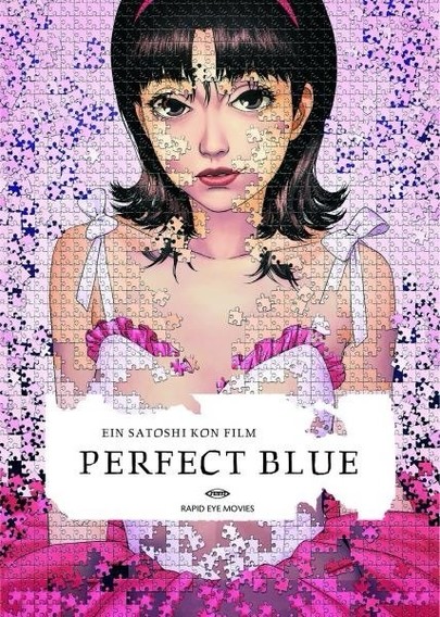 A German poster for Satoshi Kon’s “Perfect Blue”; https://satoshikon.fandom.com/wiki/Perfect_Blue