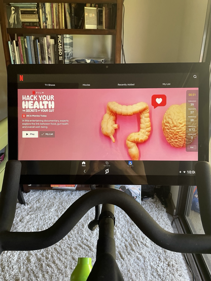 Hack your health on Netflix as seen from my Peloton