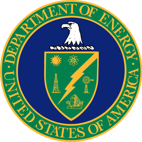 Siegel des Energieministerium der Vereinigten Staaten, Verantwortlich für die Kernwaffentests ab 1977
Quelle: https://commons.wikimedia.org/wiki/File:Seal_of_the_United_States_Department_of_Energy.svg
Lizenz: Public domain