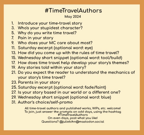 #TimeTravelAuthors prompt for Day 5: Why do you write time travel?