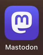 screen shot of Mastodon app icon
