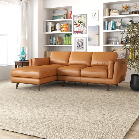 Ferre Leather Sofa from Mid in Mod