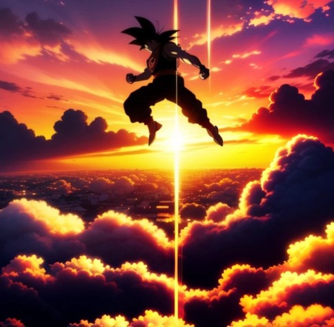 Ki generiertes Bild von Son Goku.