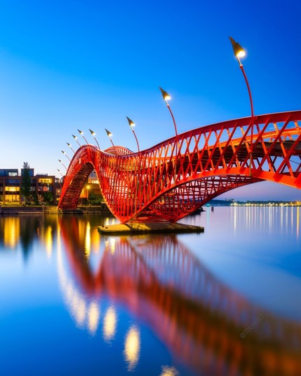 Python Bridge in Amsterdam, Netherlands