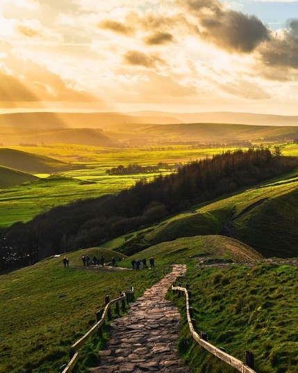 Sunrise in the Peak District National Park, England