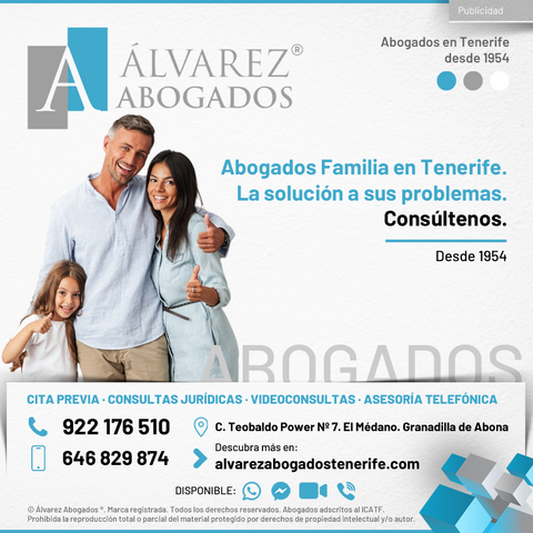 Abogados Familia en Tenerife. La solución a sus problemas. Abogado Familia Tenerife Sur. Consúltenos ahora sin compromiso. Resolviendo problemas de familia desde 1954.