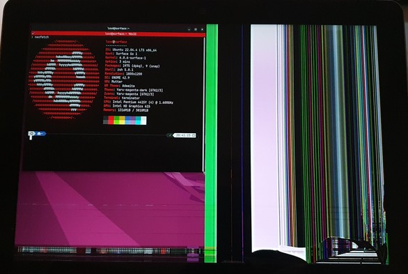 broken display