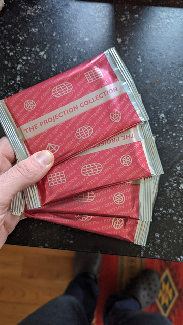 Packs of map trading cards