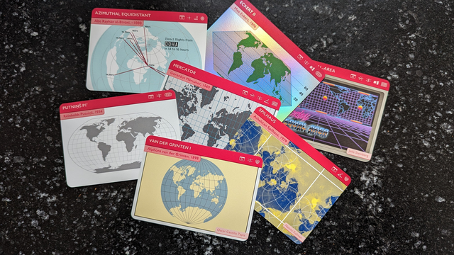 Map trading cards