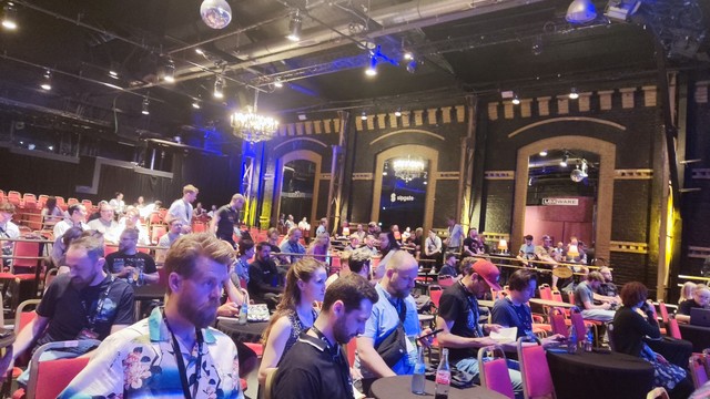 Audience in front of the beyond tellerrand stage in the Capitol Theater Düsseldorf 