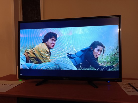 Jackie Chan and Michelle Yeoh in Police Story 3: Super Cop. 