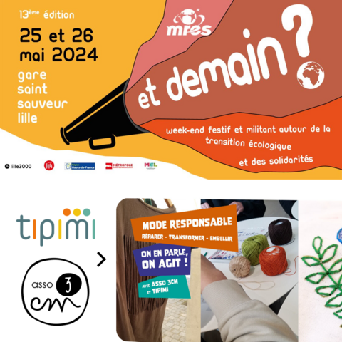 Affiche du week-end festif Et demain ? Organisé par la MRES Hauts-de-France.