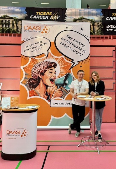 Informationsstand bei der Karrieremesse Tiges Career Day in Tübingen