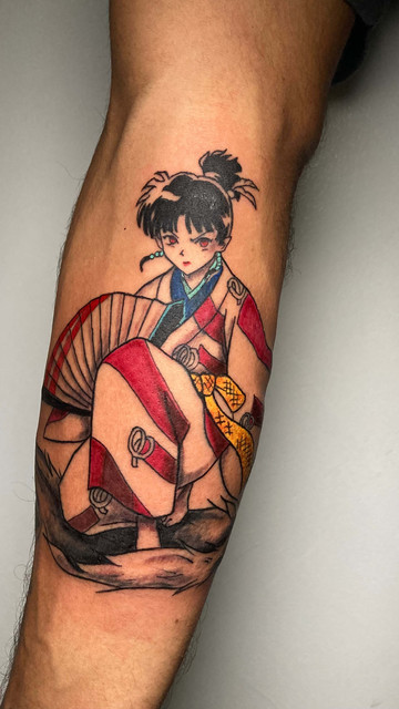 Neo-Traditional \'Kitsune\' Fox Tattoo By Pierre Jarlan. Fox tattoos traditionally symbolize cunning, transformation, protection, and/or guidance. Pierre Jarlan is a international guest artist exhibiting his-art at Iron Palm April 16th - 20th. Book your time with Pierre in advance. Call 404-973-7828 or book an appointment with Pierre via IronPalmTattoos.com.
